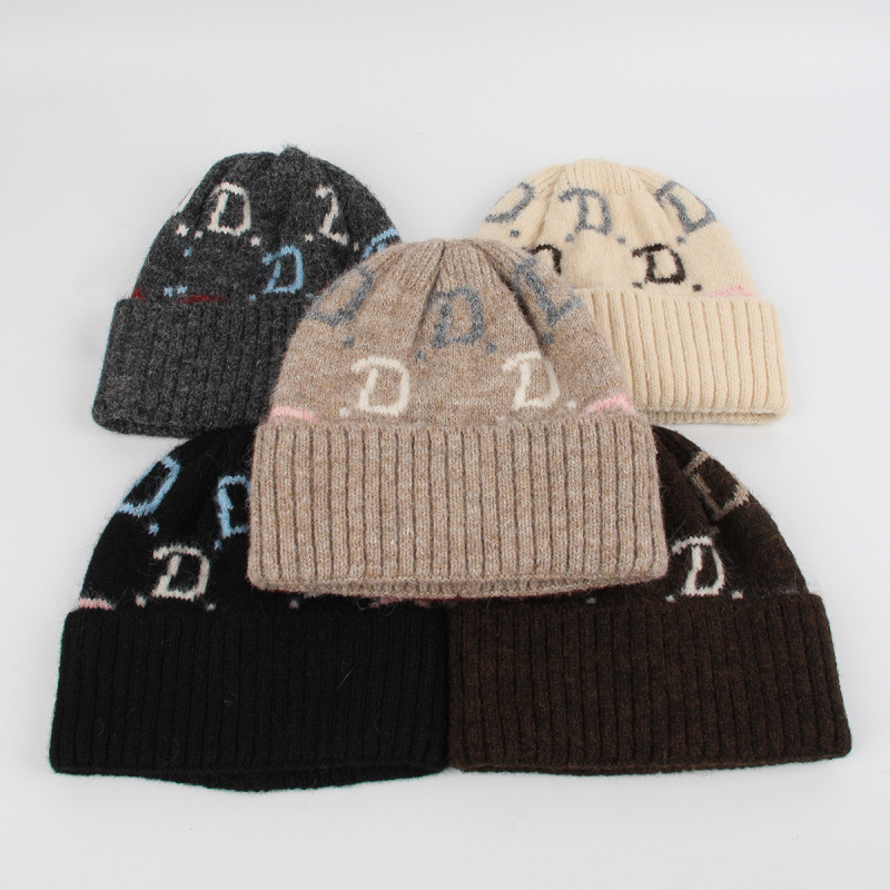 Jacquard Knit Beanie Hat Color - Beanie Cuffed Knit recension och pris