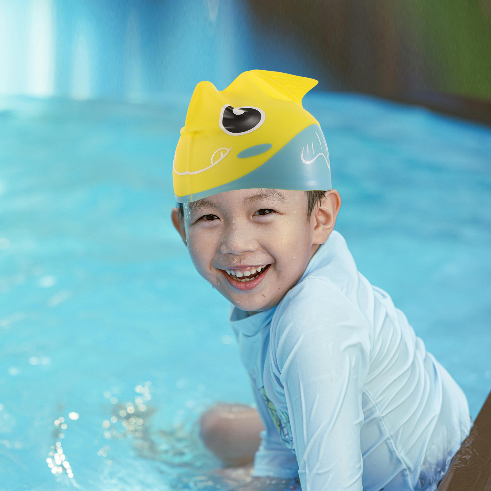 Silicone Swim Cap Cartoon Fish - Swim Hat Silicone recension och pris