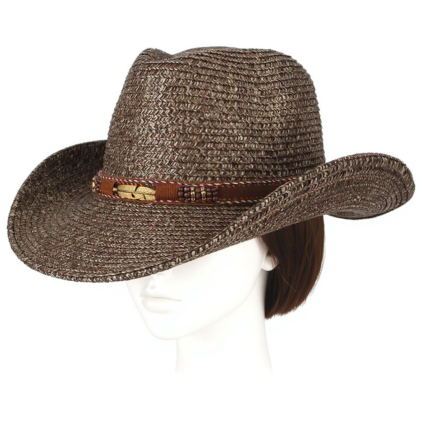 Unisex Mens Womens Sun Hat Wid - Cowboy Hat Straw recension och pris