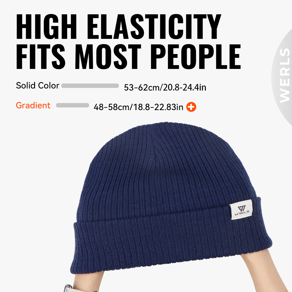 WRELS Winter Beanie Hat Knit C - Beanie Cuffed Knit recension och pris